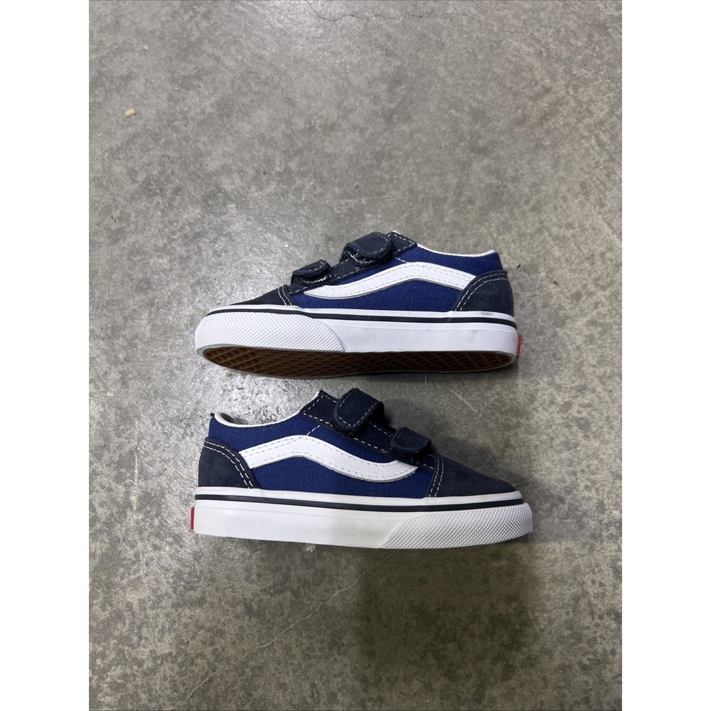 Vans Toddler Sk8 Classic shoes Blue White Size 6.5 New
